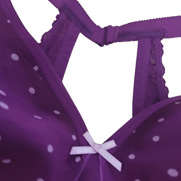 Cacique 46C Cotton Unlined Full Coverage No-Wire Bra Lace Trim Lane Bryant NEW - Picture 7 of 15